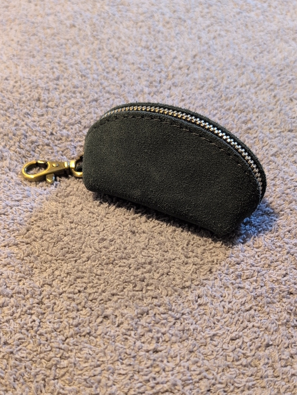 PLG Dark Grey Suede Taco Keychain